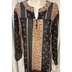 Zanzea Collection Cotton Pullover Tunic Top Womens Size XXXL Black Beige Orange